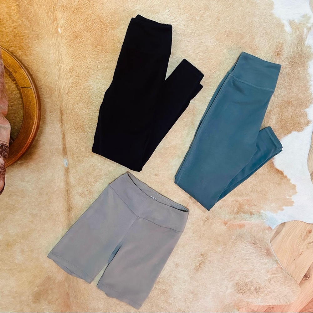 Mate The label Organic Stretch Full Length Legging Organic Stretch Biker Short